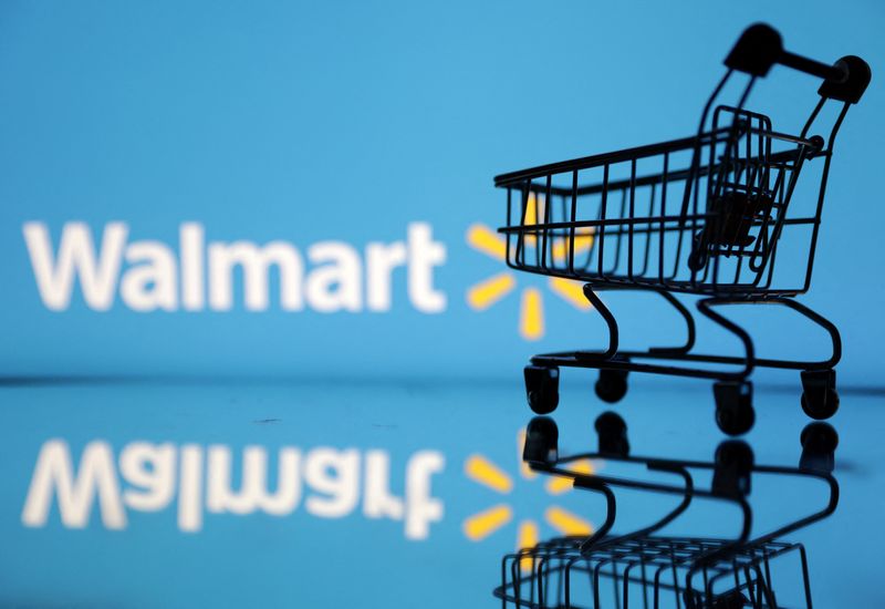 Illustration shows Walmart logo