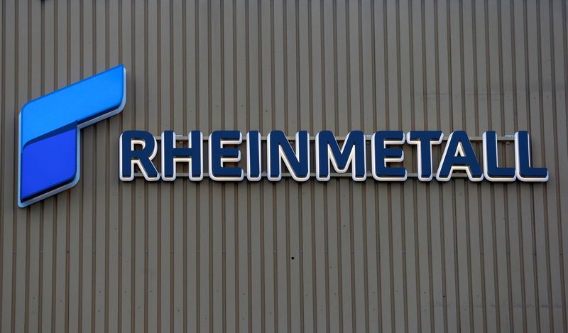 ARCHIV: Das Logo der Rheinmetall AG ist in ihrem Schweizer Werk in Zürich