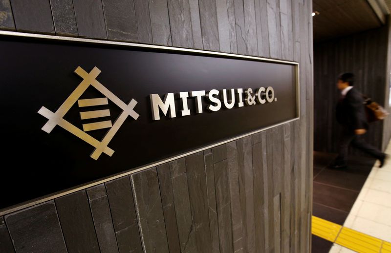 FILE PHOTO: The logo of the Japanese trading company Mitsui & Co. is seen in Tokyo