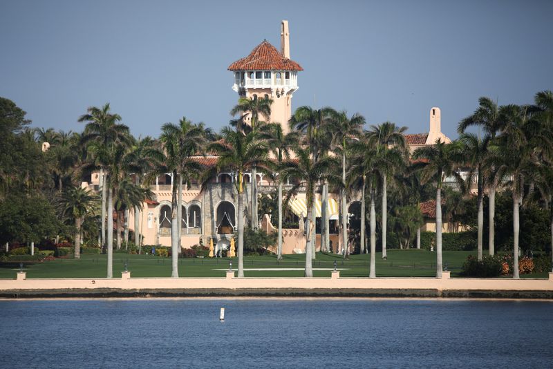 FILE PHOTO: Former U.S. President Donald Trump's Mar-a-Lago resort is seen in Palm Beach