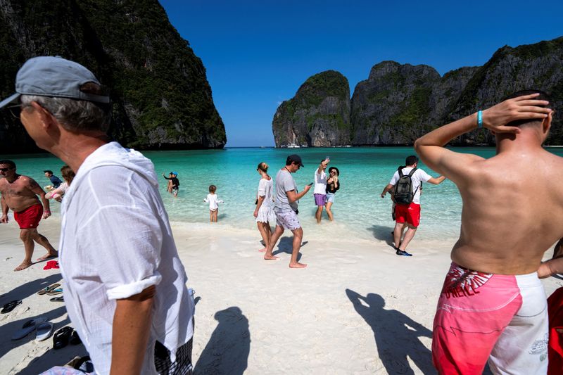 FILE PHOTO: Thailand reopens Maya Bay beach after closing it for more than three years