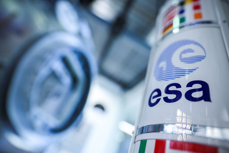 FOTO DE ARCHIVO. El logo del Centro Europeo de Astronautas de la ESA, en Colonia, Alemania