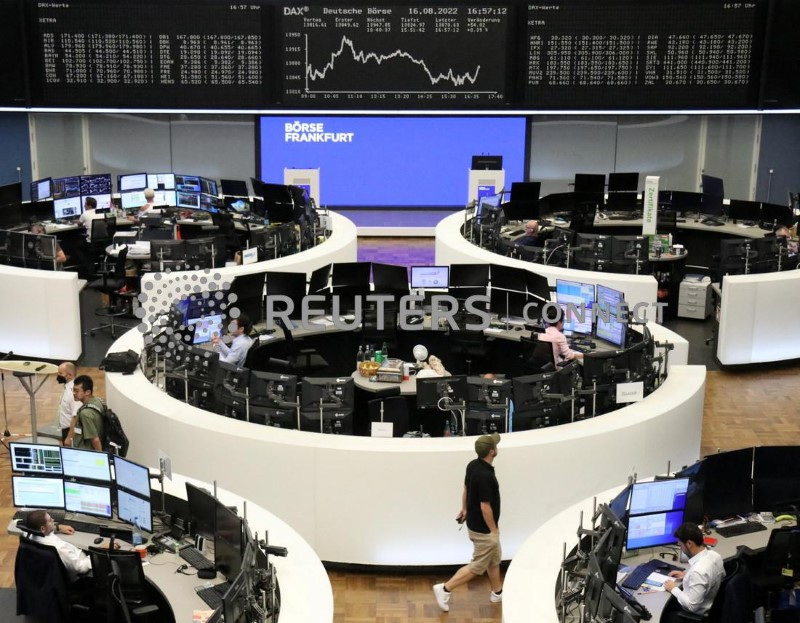Panoramica della Borsa di Francoforte 