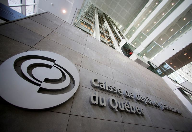 FILE PHOTO: The Caisse de depot et placement du Quebec building is seen in Montreal