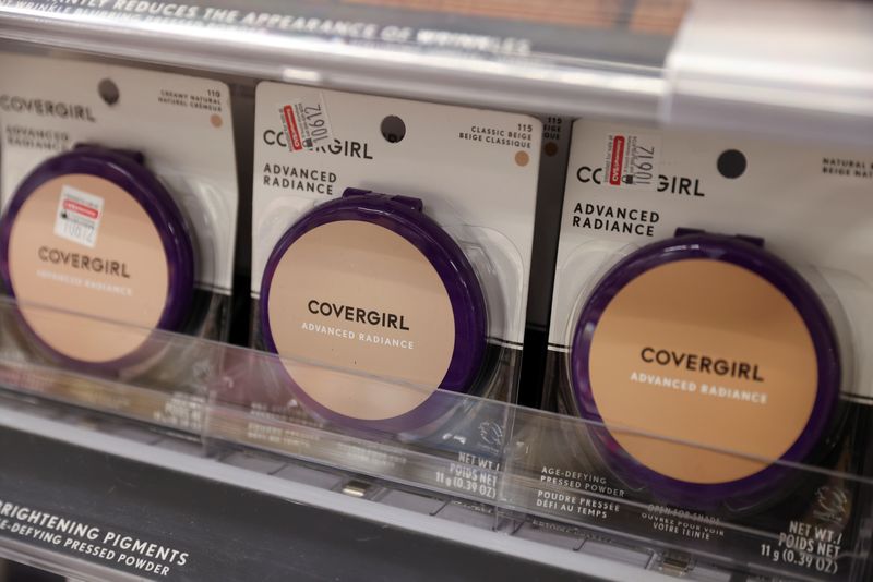 Covergirl makeup, owned by Coty Inc., is seen for sale in Manhattan, New York City