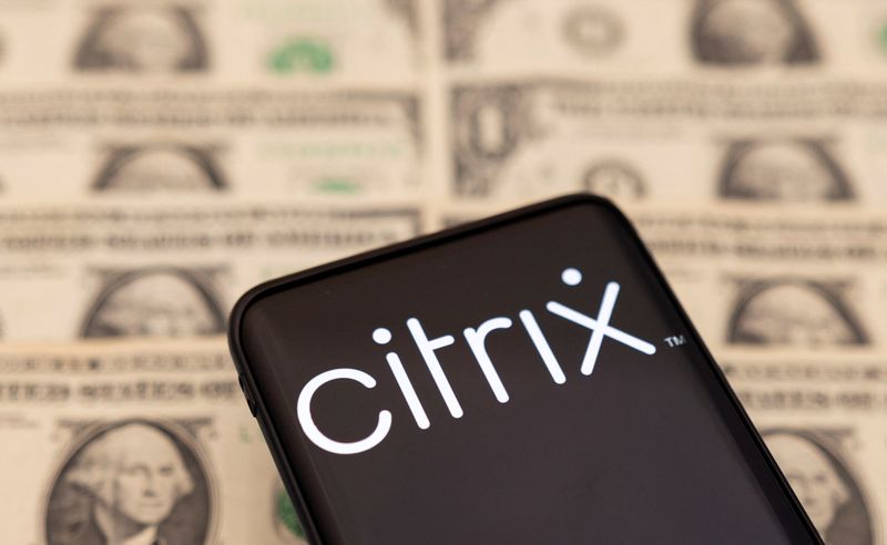 FILE PHOTO: Illustration shows Citrix Systems logo