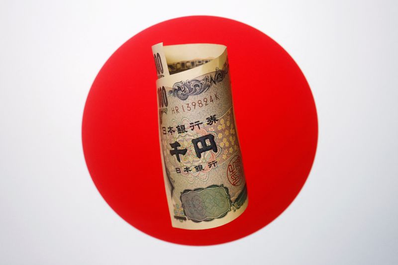 FILE PHOTO: Illustration picture of Japanese yen banknote