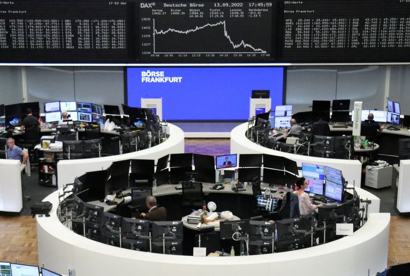 L'indice allemand DAX vu à la bourse de Francfort