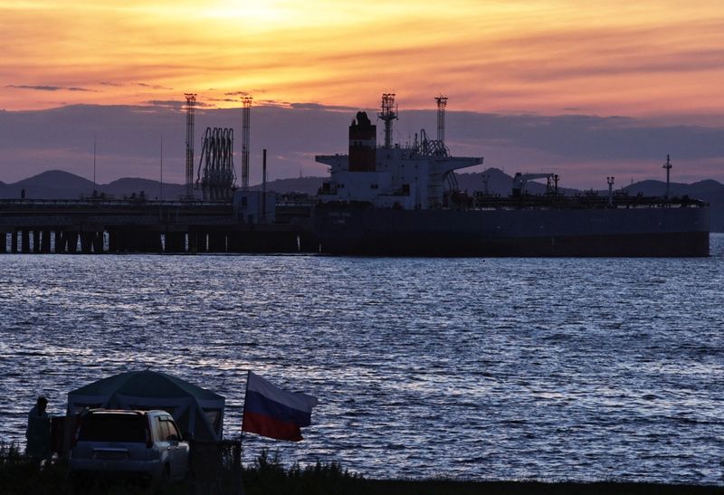 FILE PHOTO: A view shows oil terminal Kozmino near Nakhodka