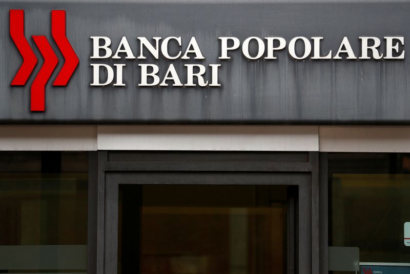 Il logo di Banca Popolare di Bari a Roma