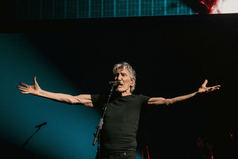 FILE PHOTO: Former rock band “Pink Floyd” musician Roger Waters performs on stage in Washington, U.S.