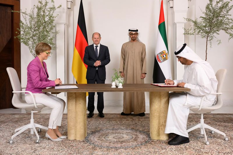 German Chancellor Olaf Scholz visits UAE