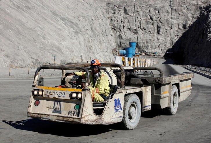 FILE PHOTO: A worker drives a vehicle at Zimplats' Ngwarati Mine in Mhondoro-Ngezi