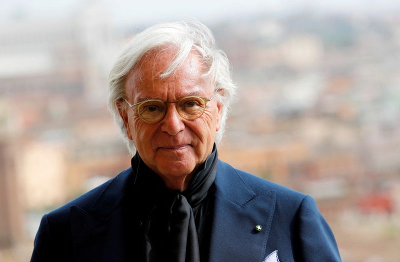 FILE PHOTO: Tod's Chairman Della Valle gestures during an interview in Rome