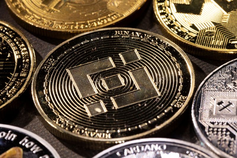 FILE PHOTO: Illustration shows representation of Binance cryptocurrency exchange token
