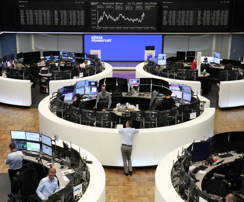Panoramica della Borsa di Francoforte
