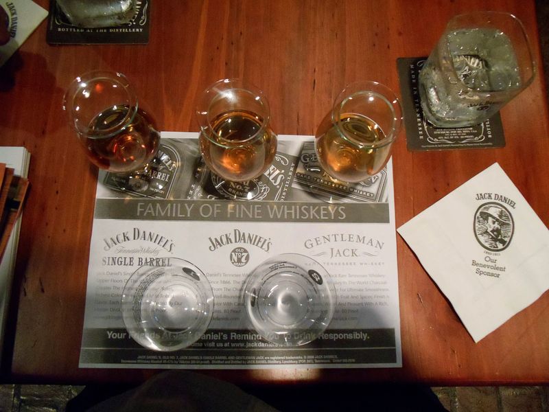 FILE PHOTO: A Whiskey tasting station is seen at the Jack Daniel's distillery in Lynchburg, Tennessee