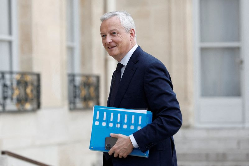 FILE PHOTO: French Economy Minister Bruno Le Maire attends a meeting in France