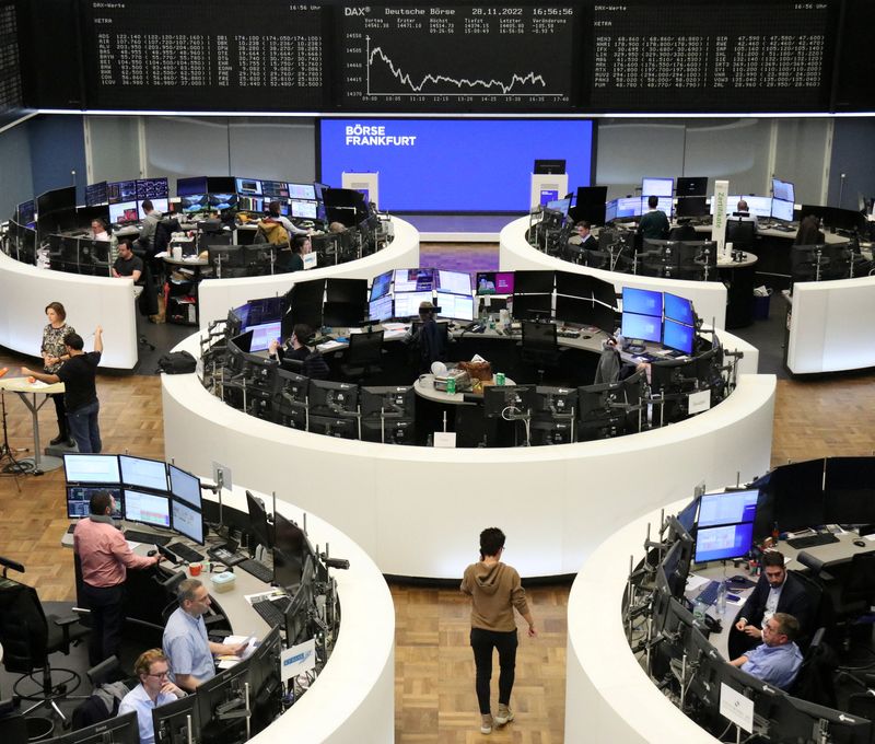 Photo de l'indice boursier allemand DAX à la bourse de Francfort