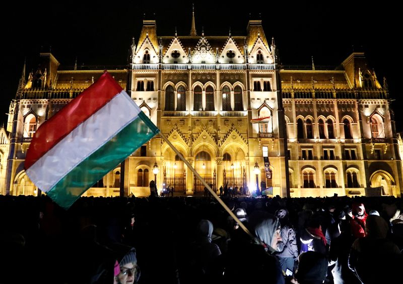 Photo d'archives : Manifestation à Budapest