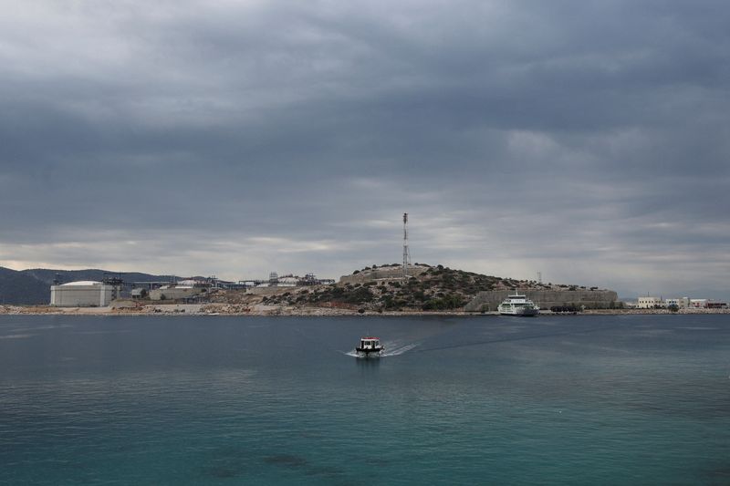 FILE PHOTO: Greek gas operator DESFA LNG terminal, on the islet of Revithoussa