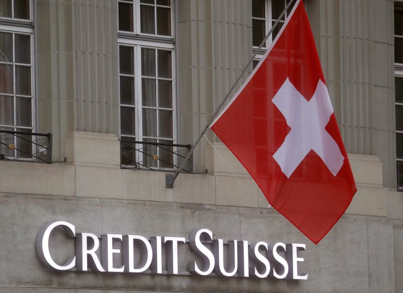 Il logo Credit Suisse a Berna