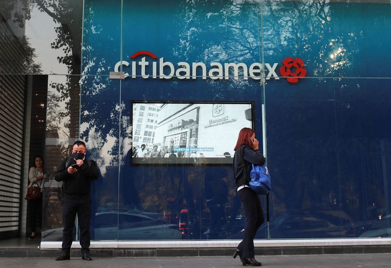 FILE PHOTO: Citibanamex bank branch in Mexico City