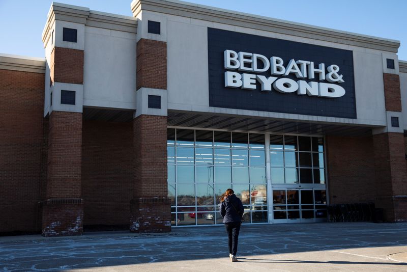 People shop at Bed Bath & Beyond in Michigan