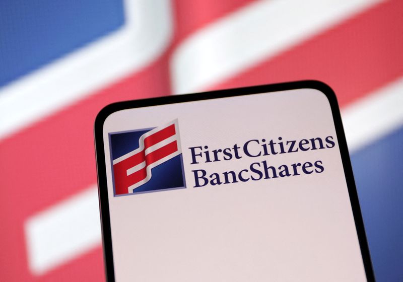 Illustration shows First Citizens BancShares logo
