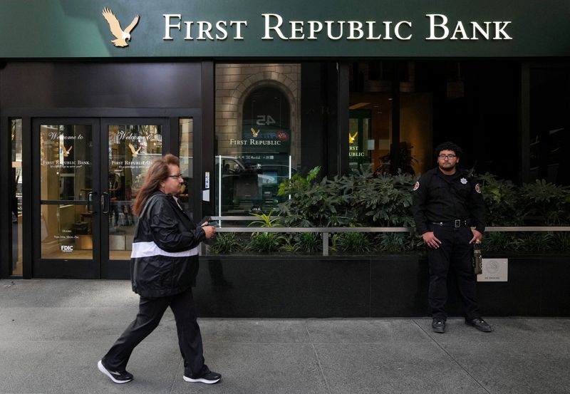 FILE PHOTO: First Republic Bank branch in San Francisco