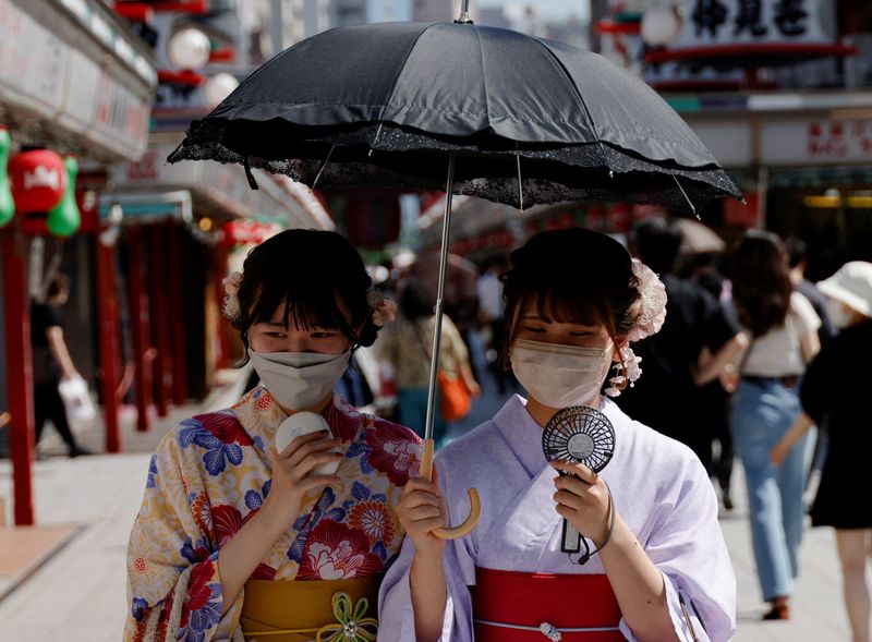 日本、東京の家庭や工場に夏場の節電を要請